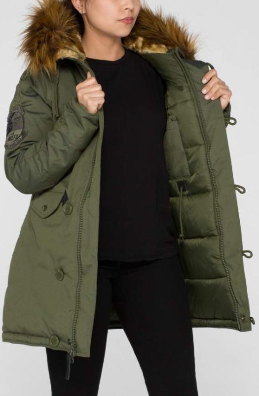 ALPHA INDUSTRIES Dámska bunda Explorer - dark green (103005/257)