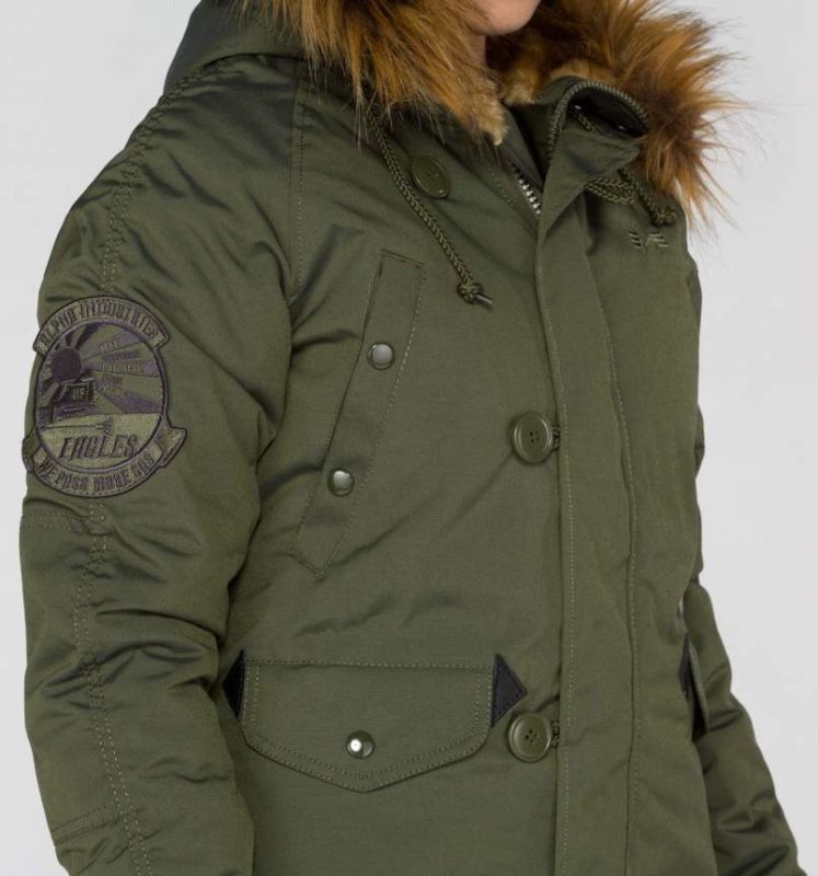 ALPHA INDUSTRIES Dámska bunda Explorer - dark green (103005/257)