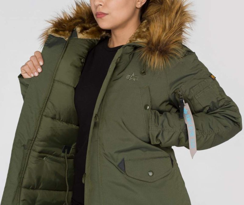 ALPHA INDUSTRIES Dámska bunda Explorer - dark green (103005/257)