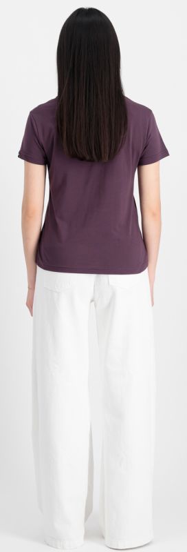 ALPHA INDUSTRIES Dámske tričko New Basic - plum (196051/719)