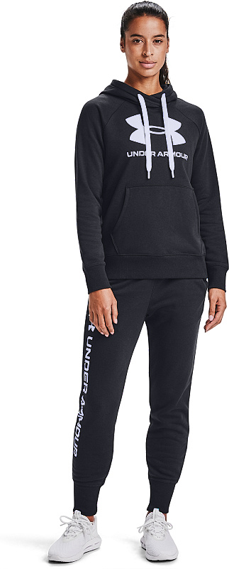 UNDER ARMOUR Dámska mikina Rival Fleece Logo - čierna (1356318-001)