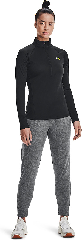 UNDER ARMOUR Dámske tričko s dlhým rukávom Tech 1/2 Zip - čierne (1320126-001)