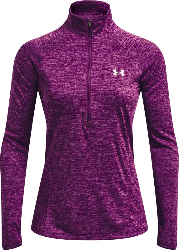 UNDER ARMOUR Dámske tričko s dlhým rukávom Tech 1/2 Zip - Twist - fialová (1320128-514)