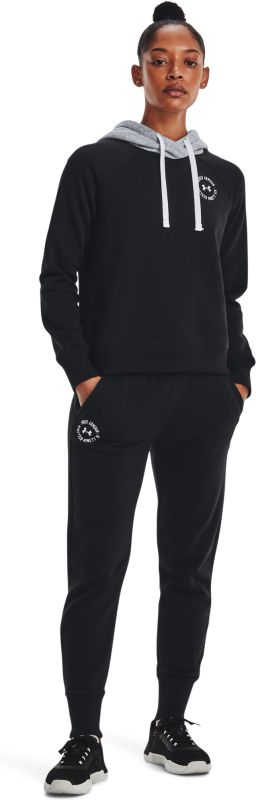 UNDER ARMOUR Dámska mikina Rival Fleece CB Hoodie - čierna (1373031-001)