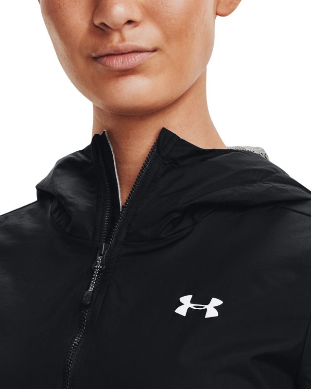 UNDER ARMOUR Dámska bunda Forefront Rain Jacket - čierna (1321443-001)