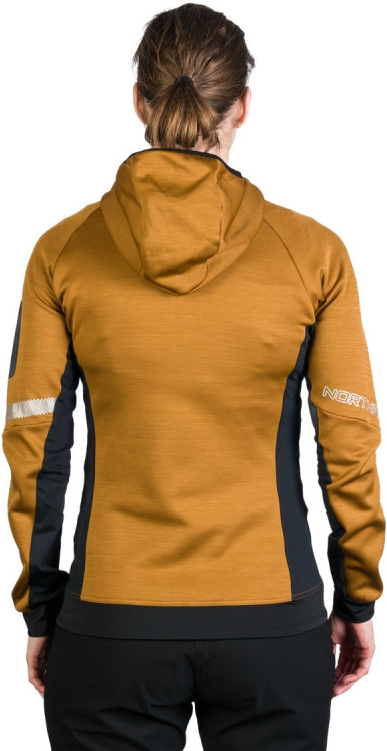 NORTHFINDER Dámska mikina PAT Fleece - mustard / black (107830-579)