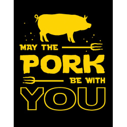 TIN SIGNS Retro plechová ceduľa Pork Be With You Sign (TSN2407)