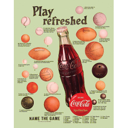 TIN SIGNS Retro plechová ceduľa Coke Sports (TSN2462)