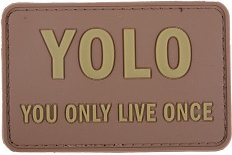 GFC 3D PVC Nášivka/Patch Yolo - tan