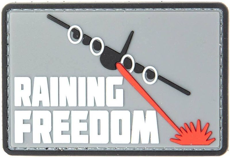 GFC 3D PVC Nášivka/Patch Raining Freedom