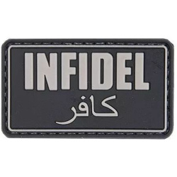 GFC 3D PVC Nášivka/Patch Infidel - grey / black