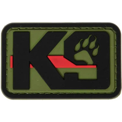 GFC 3D PVC Nášivka/Patch K9 - black / red / green