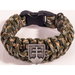 Paracord náramok King Kobra, SK znak, v2 - camo