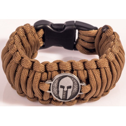 Paracord náramok King Kobra, SPARTAN, v1 - coyote (dark)