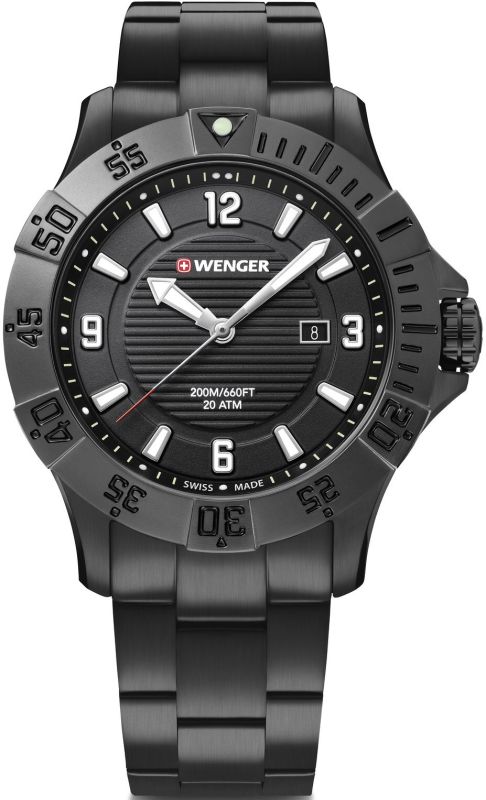 WENGER Hodinky Seaforce / kovový remienok - black (01.0641.135)