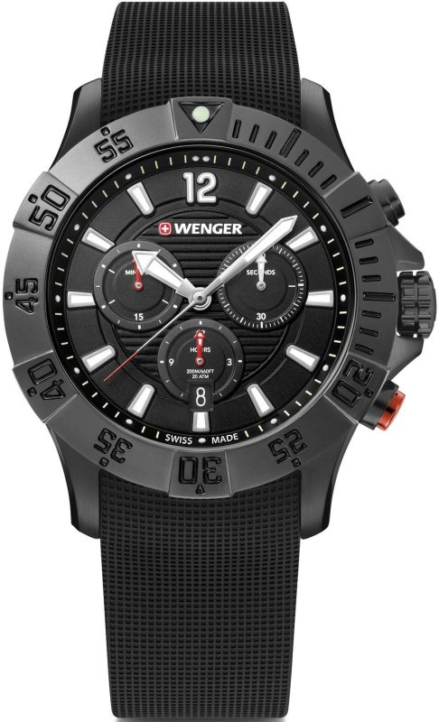 WENGER Hodinky Seaforce Chrono / silikónový remienok - black (01.0643.120)