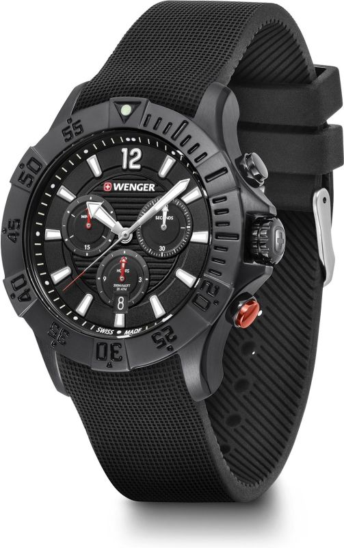 WENGER Hodinky Seaforce Chrono / silikónový remienok - black (01.0643.120)