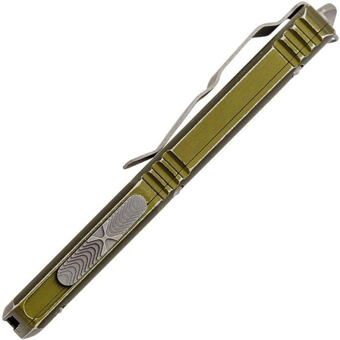 MICROTECH Zatvárací nôž Ultratech OTF Auto D/E serrated - OD green (MCT12212DOD)