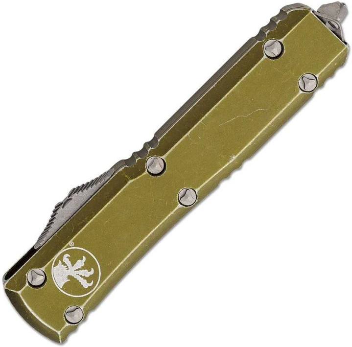 MICROTECH Zatvárací nôž Ultratech OTF Auto D/E serrated - OD green (MCT12212DOD)