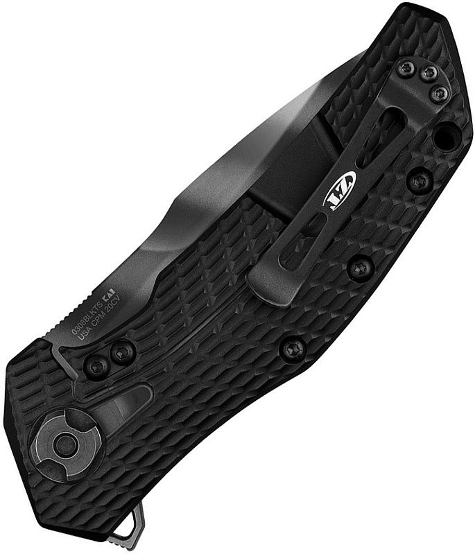 ZERO TOLERANCE Zatvárací nôž KVT Framelock Striped (ZT0308BLKTS)