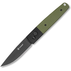 GANZO Zatvárací nôž G721B ButtonLock Black - green (G721B-GR)