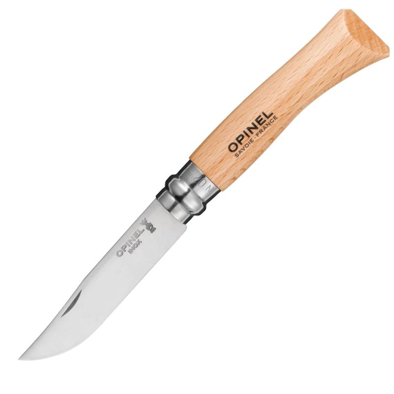 OPINEL Zatvárací nôž N°07 Inox - beech wood (000693)