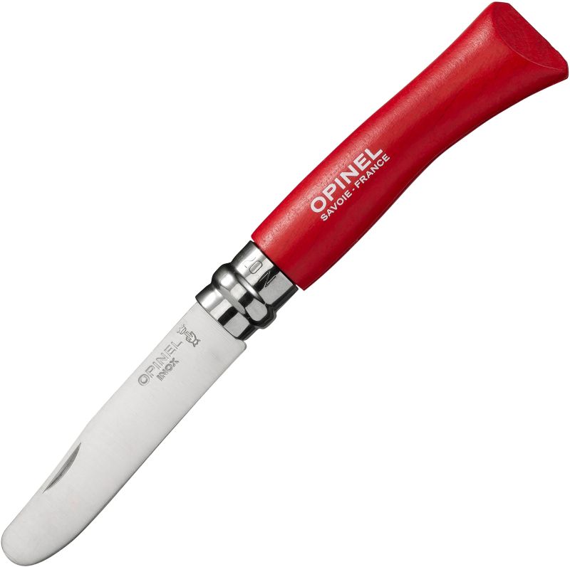 OPINEL Zatvárací nôž N°07 Inox My First - red beech wood (001698ks)
