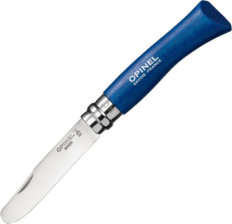 OPINEL Zatvárací nôž N°07 Inox My First - blue beech wood (001697ks)