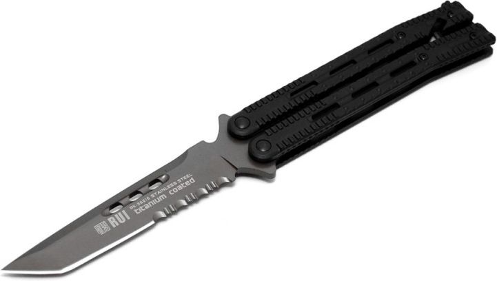 Nôž motýlik RUI / K25® 36215 Tanto Point - čierny (36215)