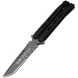 K25 Nôž motýlik Tanto point 11.3 - black  (36215)