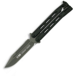 K25 Nôž motýlik Clip point 11.4 - black (36214)