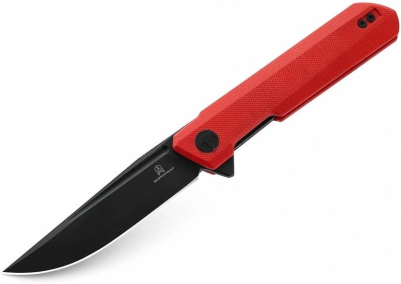 BESTECH Zatvárací nôž DUNDEE LinerLock Black - red (BMK01L)