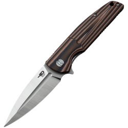 BESTECH Zatvárací nôž FIN LinerLock - black / beige (BG34C-1)