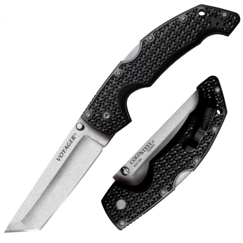 COLD STEEL Zatvárací nôž VOYAGER LG. TANTO POINT PLAIN EDGE, 10A (29AT)