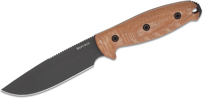 COLD STEEL Nôž s pevnou čepeľou 5" REPUBLIC BUSHCRAFT - linen micarta (FX-50FLD)