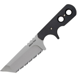 COLD STEEL Nôž s pevnou čepeľou MINI TAC TANTO, zúbkovaný (49HTFSZ)