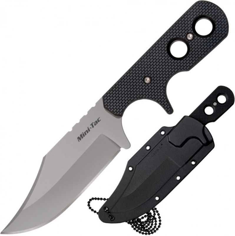 COLD STEEL Nôž s pevnou čepeľou MINI TAC BOWIE, PLAIN EDGE (49HCF)