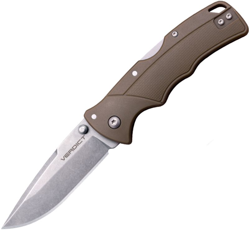 COLD STEEL Zatvárací nôž 3" Verdict Spear Point 4116SS FDE (FL-C3SPSSFDE)