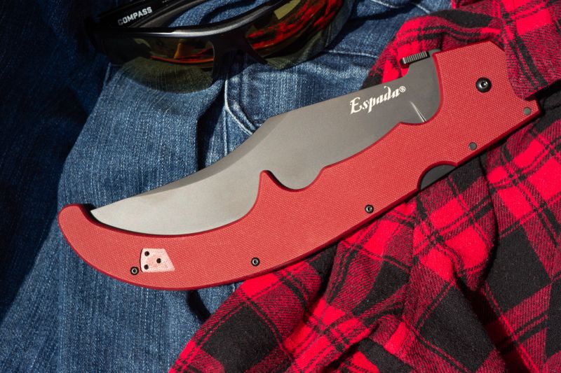 COLD STEEL Zatvárací nôž ESPADA XL G-10 AUS10A - ruby red (62MGC-RRBK)