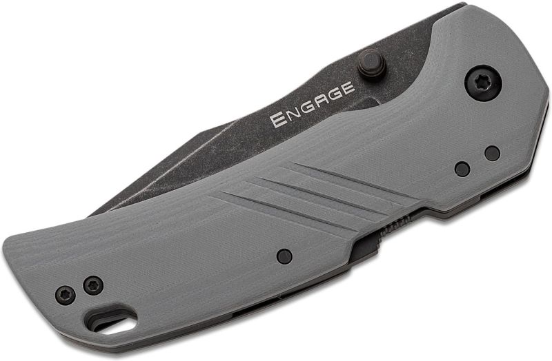 COLD STEEL Zatvárací nôž 3" ENGAGE G-10 HANDLE - grey (FL-30DPLD-10BGY)