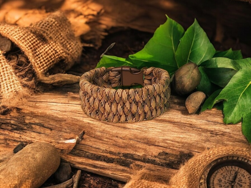 Paracord náramok Korytnačka - multicam