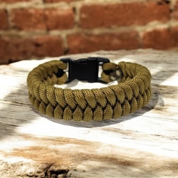 Paracord náramok Pásavec - coyote